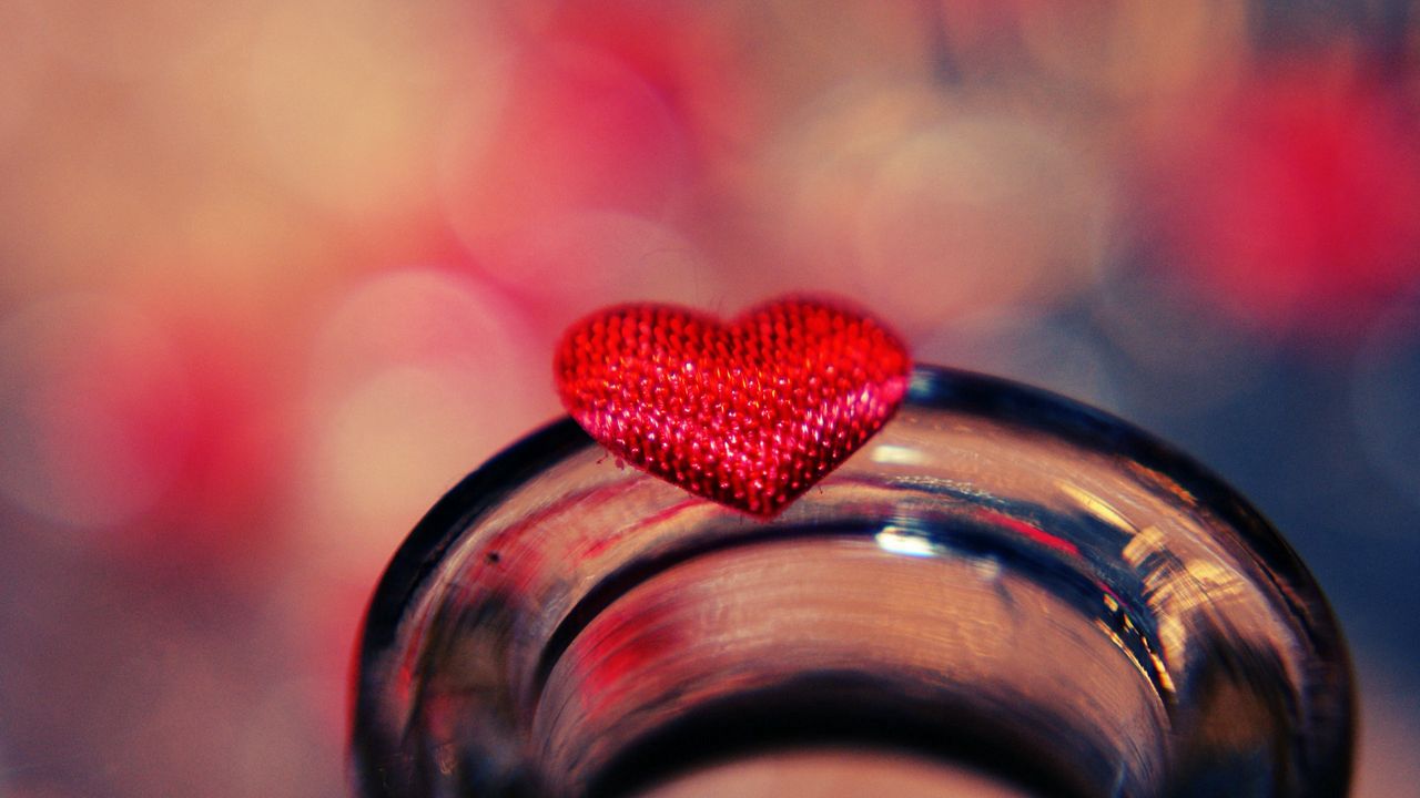 Wallpaper heart, glass, light hd, picture, image