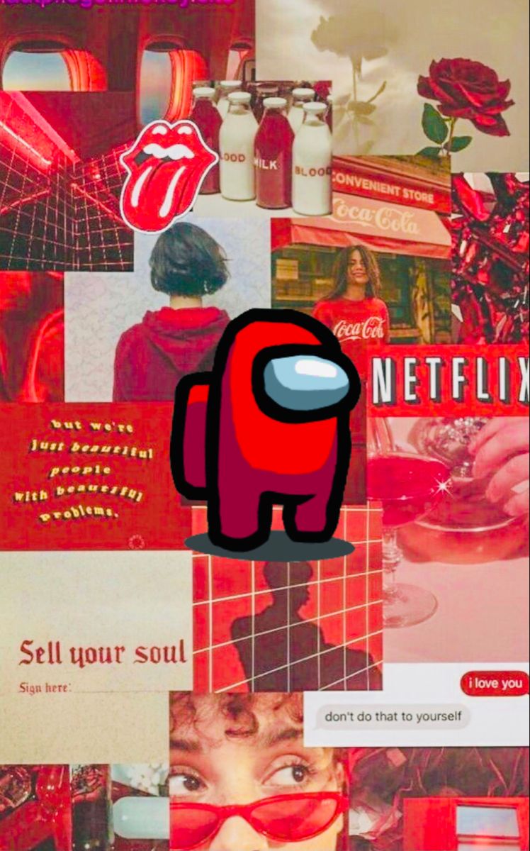 Among Us wallpaper (Red). Funny phone wallpaper, iPhone wallpaper tumblr aesthetic, iPhone wallpaper hipster