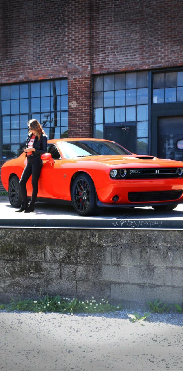 Girl and car wallpaper