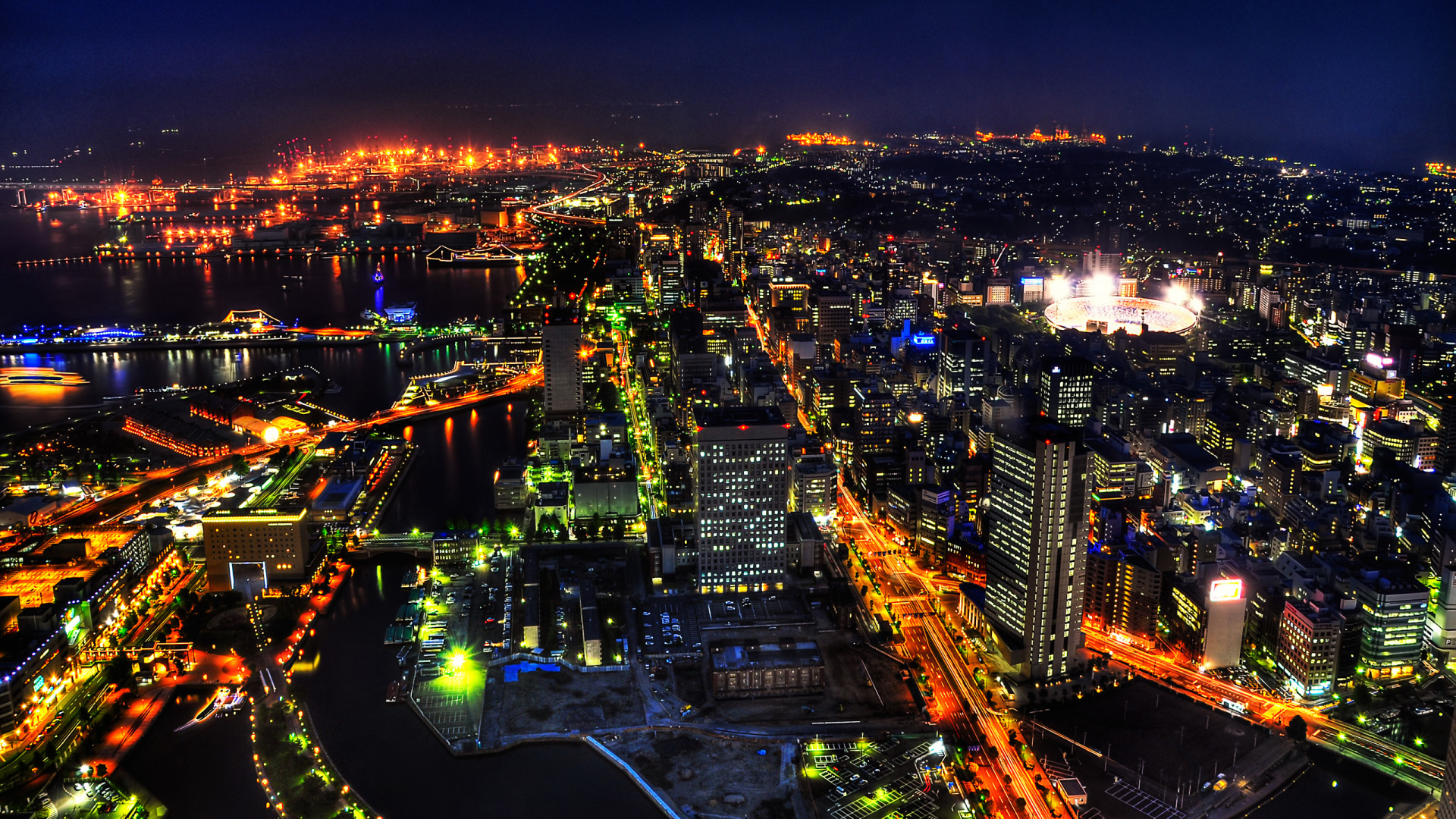 Download wallpaper night, Japan, Tokyo, Japan, Shibuya, night, section city in resolution 1920x1080