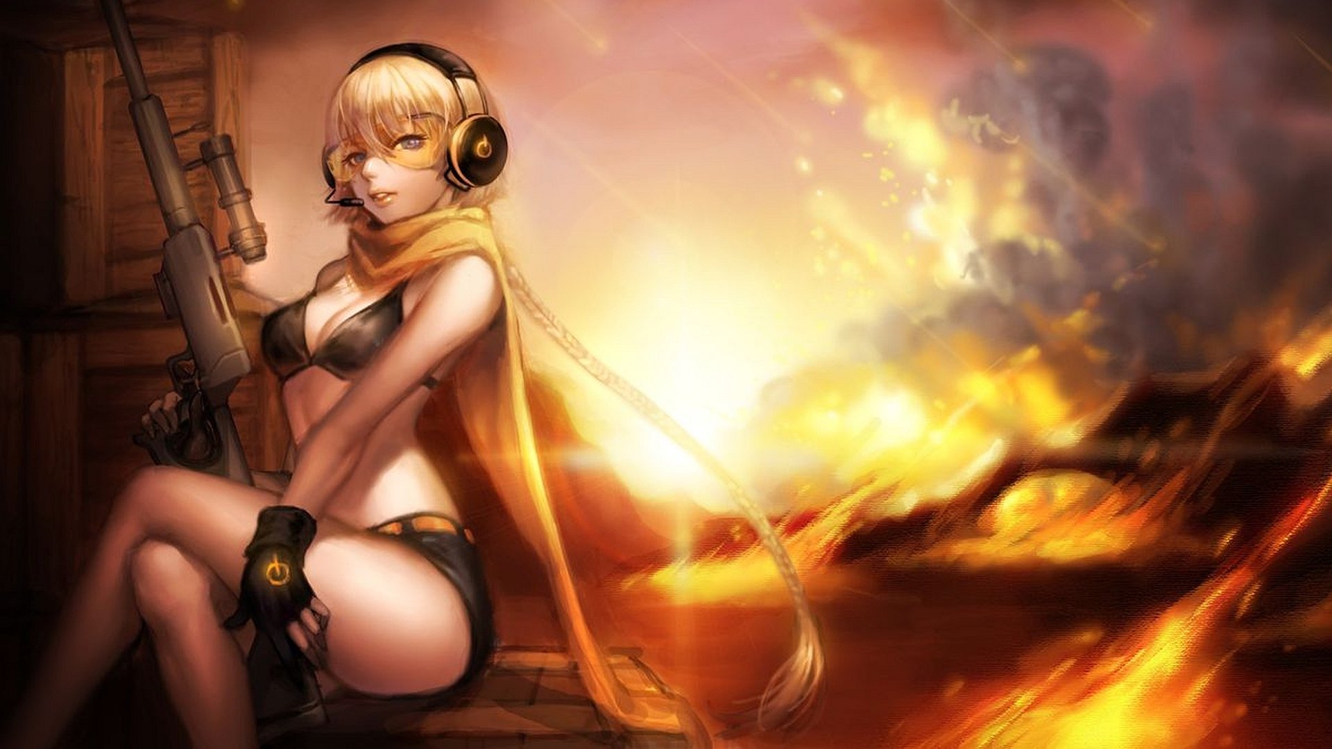 Video Game Sniper Girl HD Wallpaper