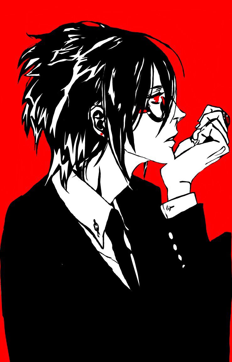 DrawShow of drawshowers' work The series of red and black picture.These picture have different feelings. #red #black #anime # drawing #drawshow