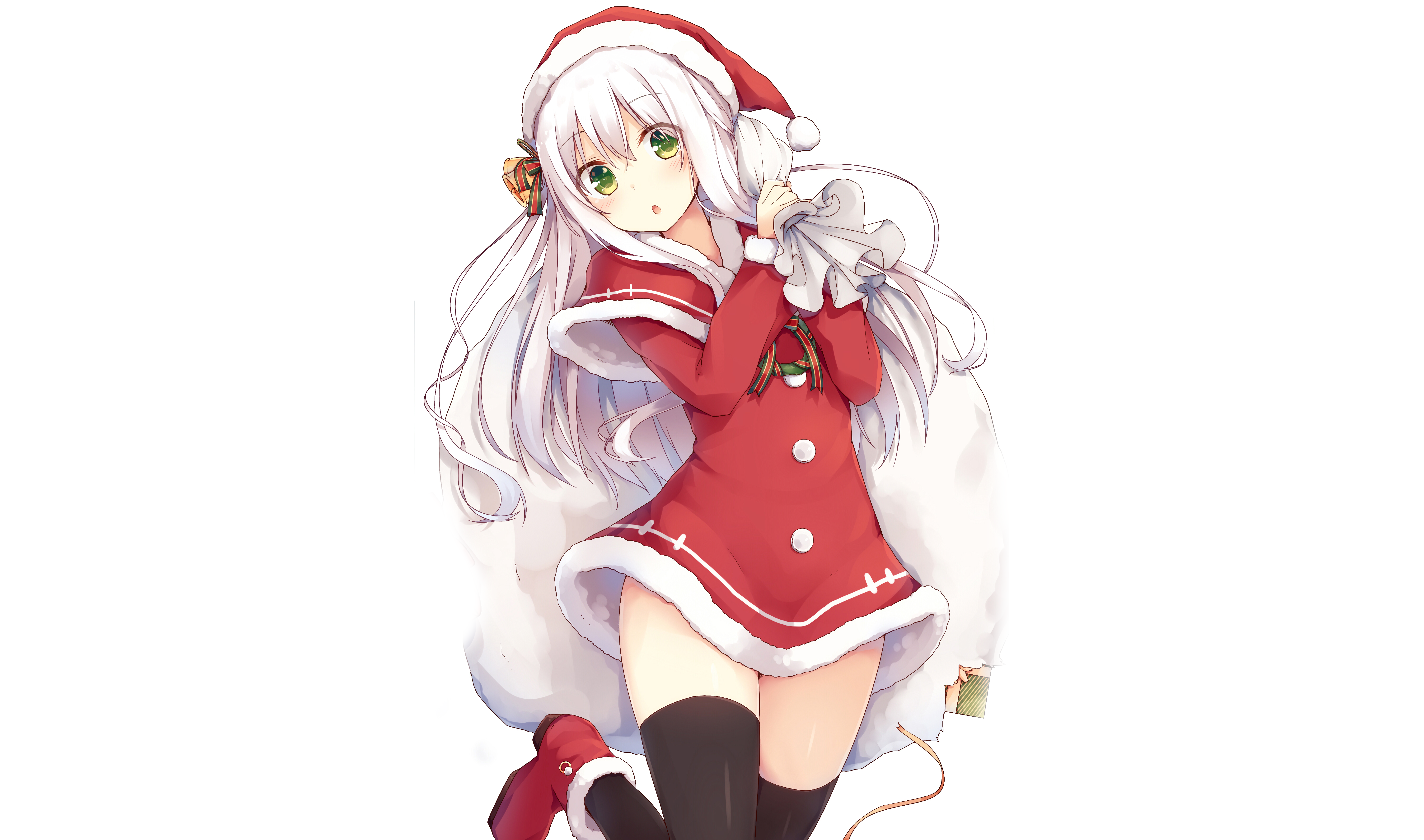 4K Anime Christmas Wallpaper and Background Image