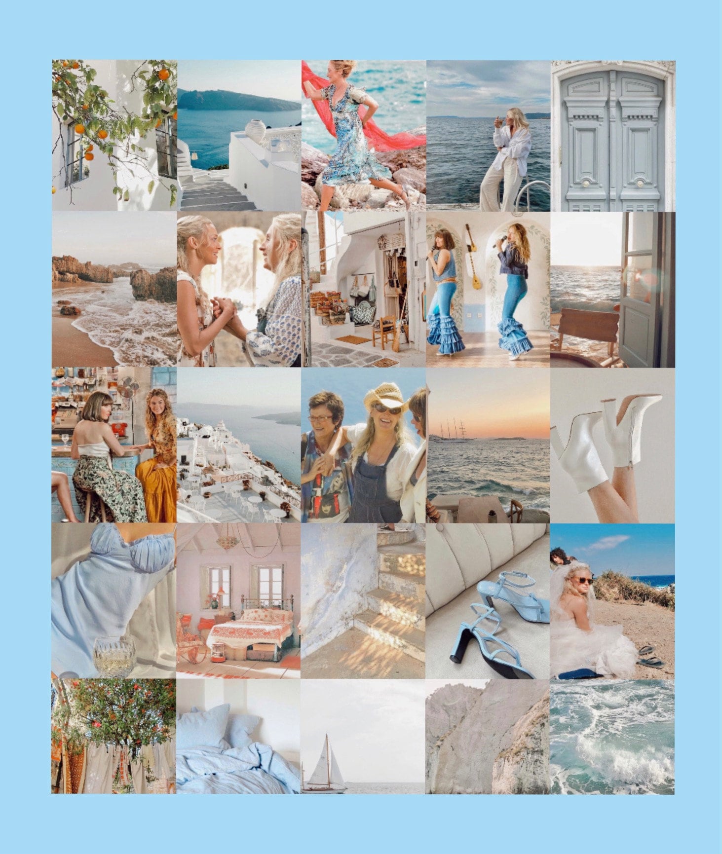 Mamma Mia Aesthetic Wall Collage Kit 50 Imagedigital