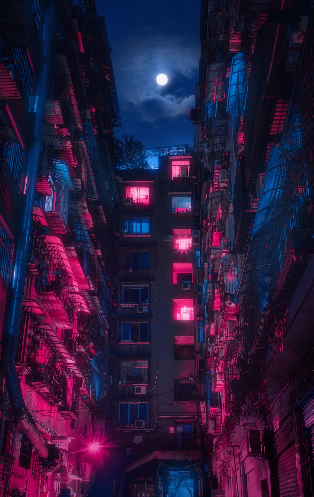 Neon City Picture. Download Free Image