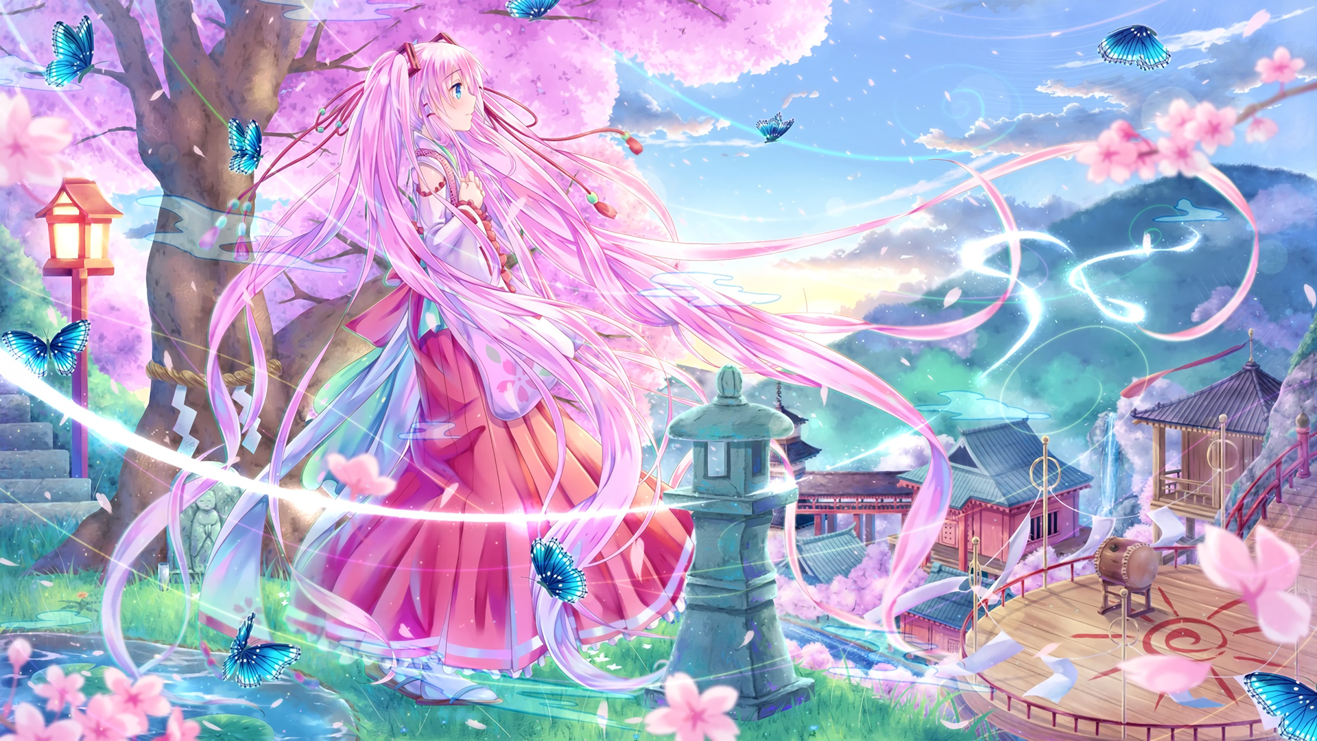 Sakura Miku HD Wallpaper and Background