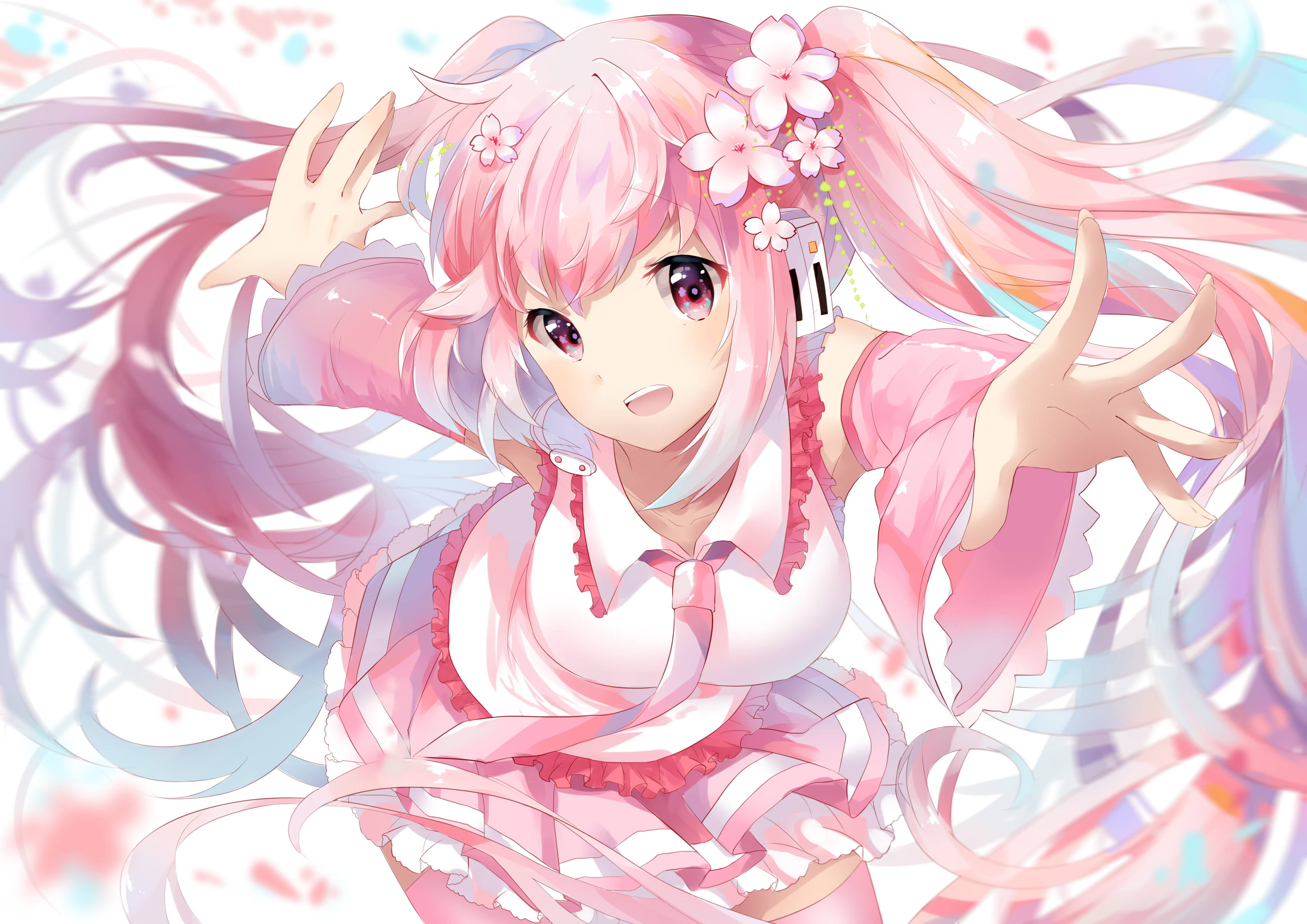 Sakura Miku Anime Vocaloid HD Wallpaper