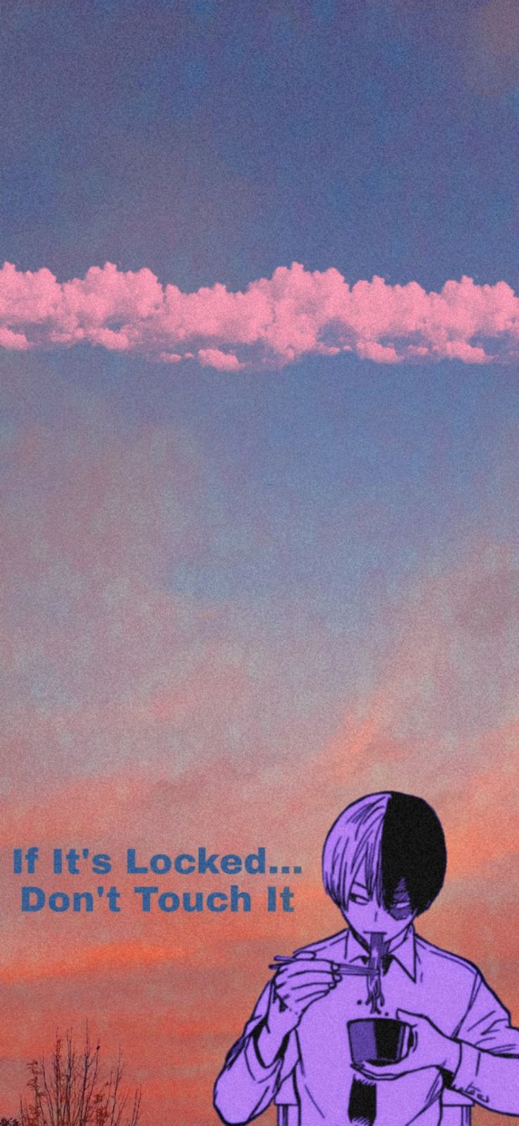 Lockscreen wallpaper. Anime lock screen wallpaper, Pink wallpaper anime, Dont touch my phone wallpaper