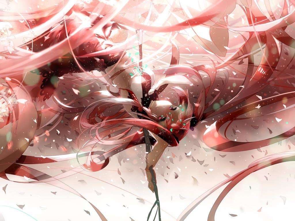 Sakura Miku wallpaper HD for desktop background