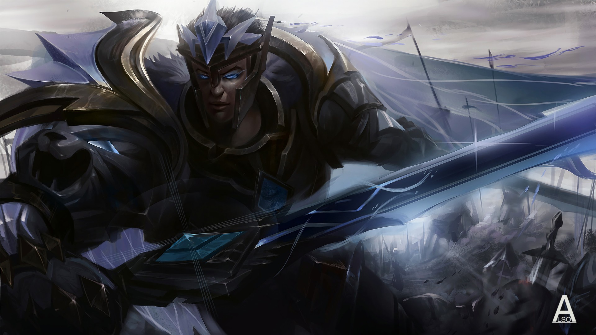 God King Garen. Wallpaper & Fan Arts. League Of Legends