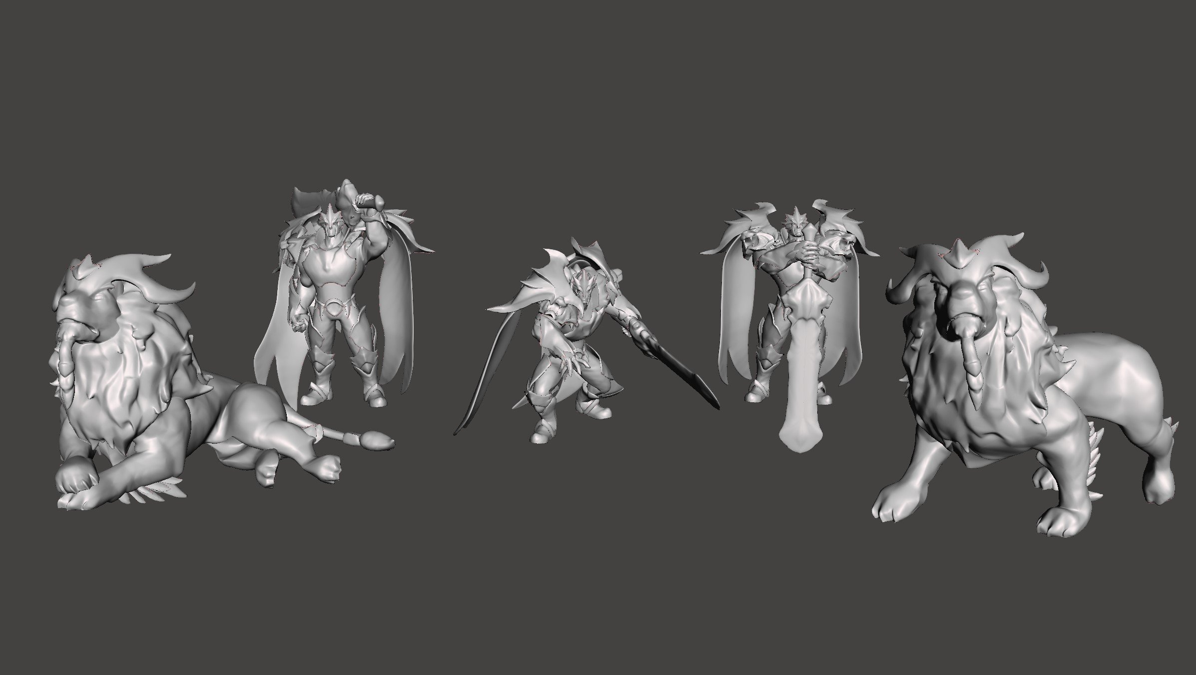 God King Garen From League Of Legends Ready 3D Model