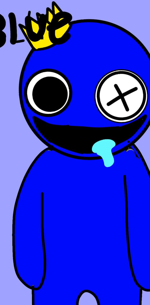 Rainbow friends desenho blue