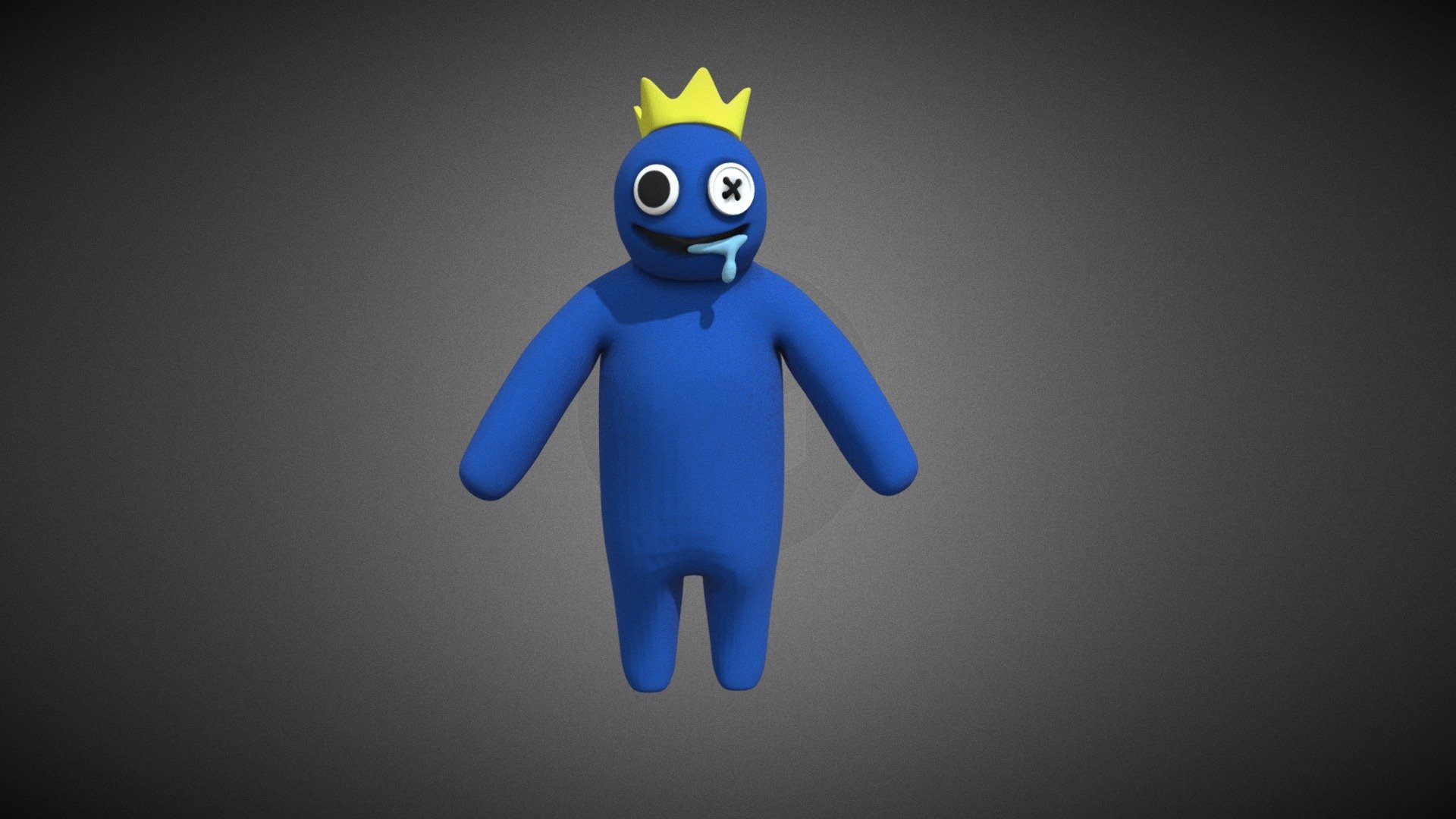 Blue from rainbow friends (rigged) Free 3D model by yes [c053ca2]