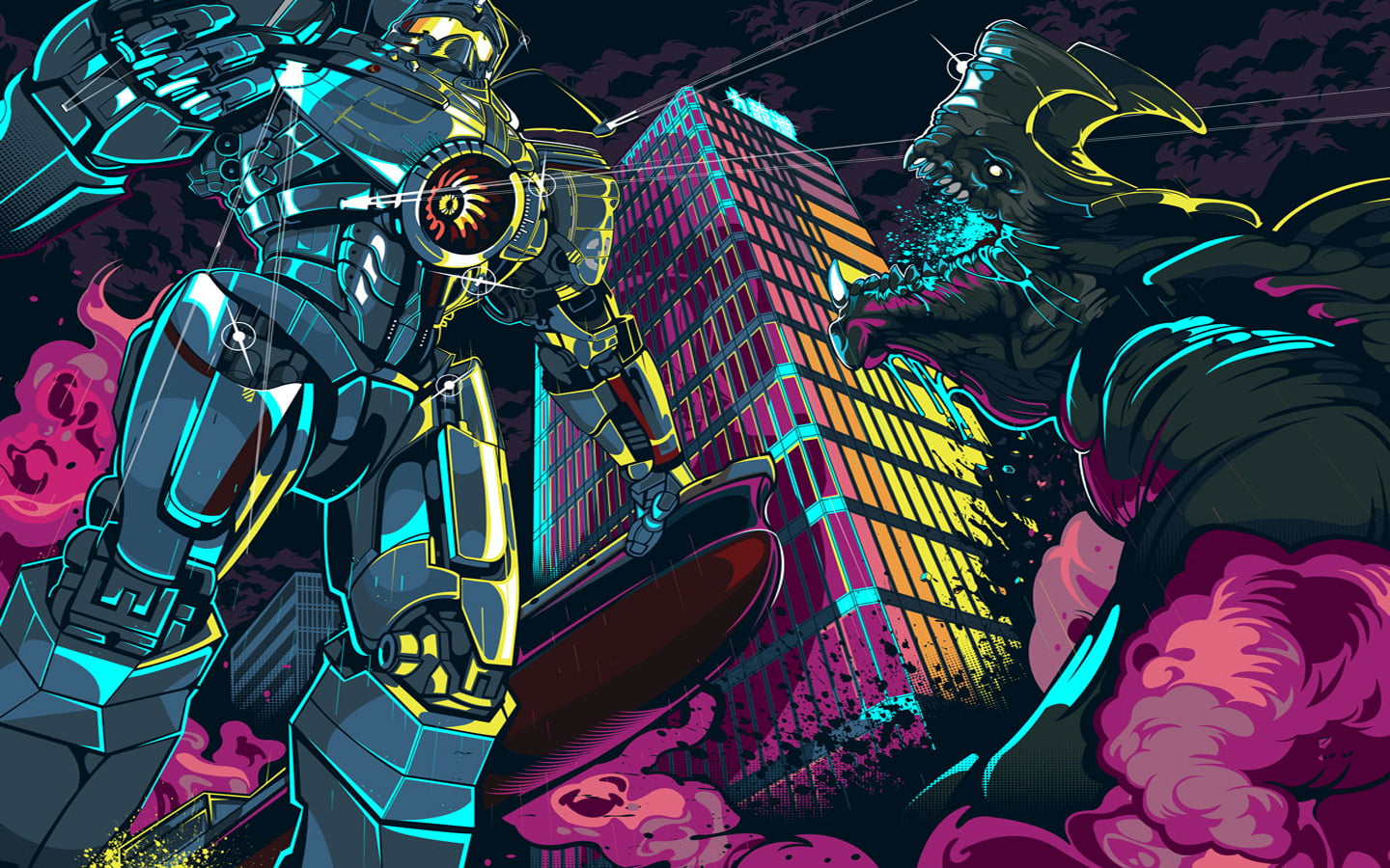 Wallpaper Pacific Rim Cartoon Artwork Digital