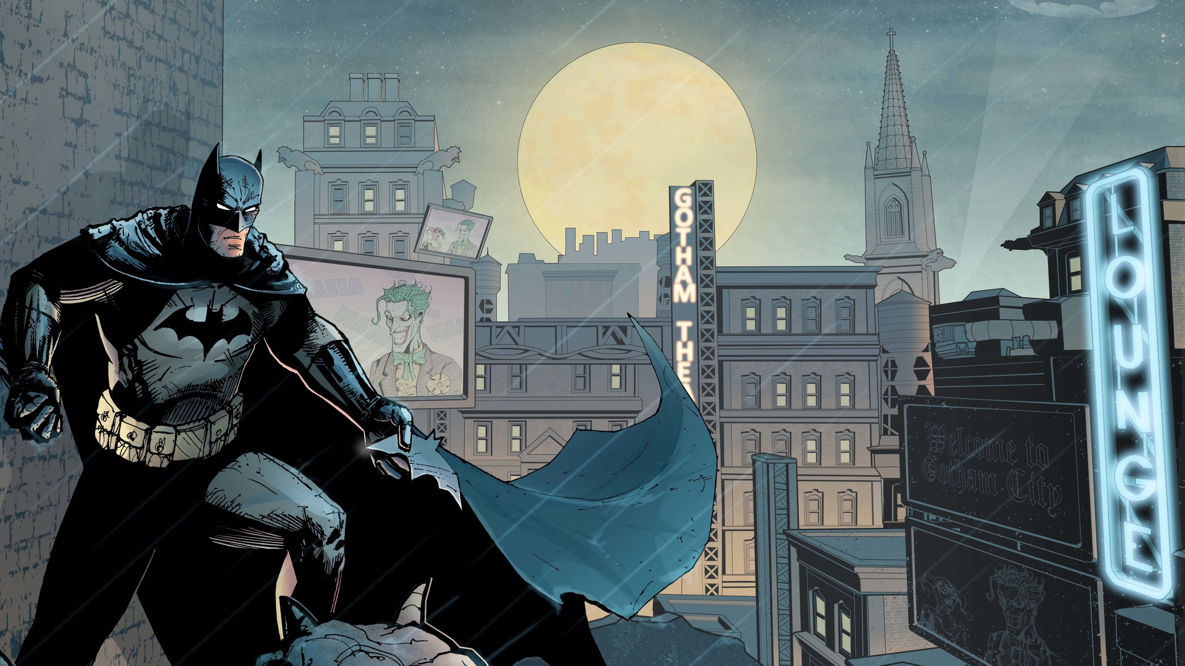 Batman Gotham City 4k superheroes
