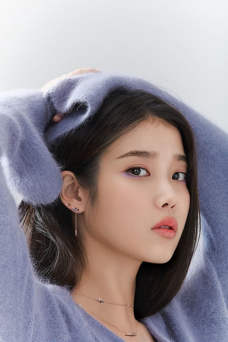 K Pop, IU, Lee Ji Eun, Singer, Actress, Korean Women HD Wallpaper. 한국의 아름다움, 메이크업 스타일, 웨딩 메이크업