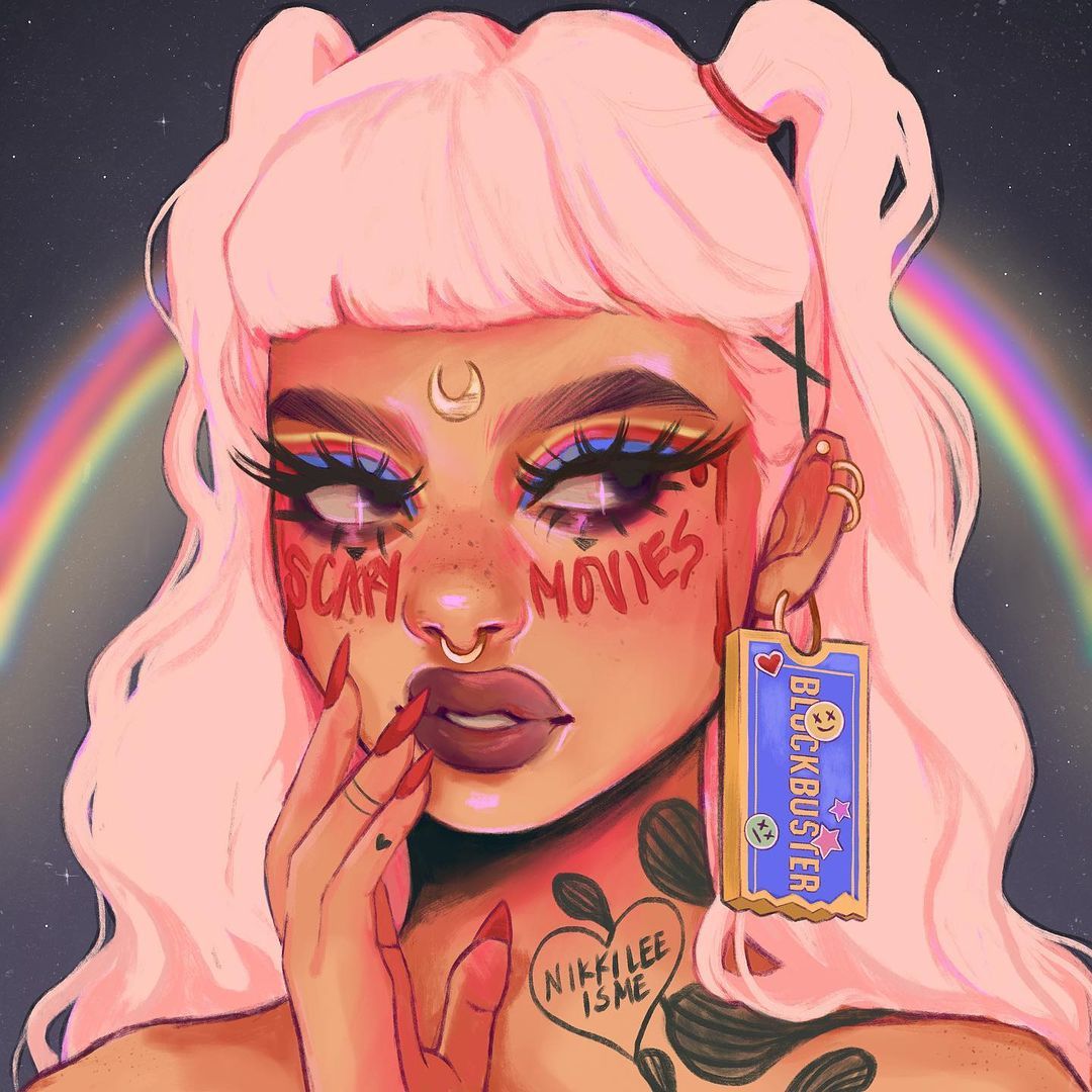 Nikkileeisme on Instagram: “This piece was meant to be posted in October but I never got around to it until now. Black girl magic art, Digital art anime, Cute art