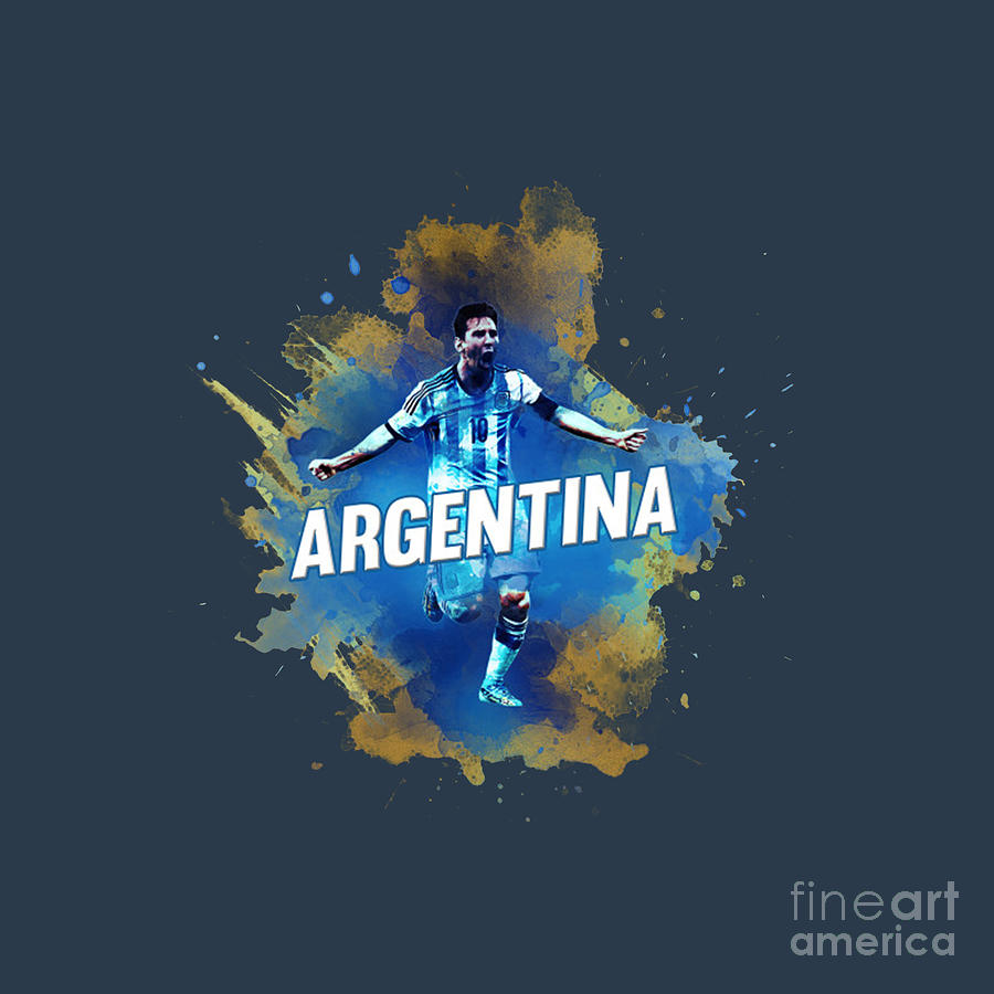 Vamos Argentina Drawing by Omar Dimaz Hakim