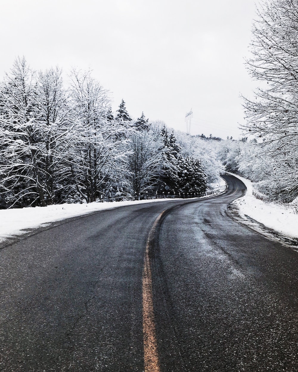 Winter Road Picture. Download Free Image