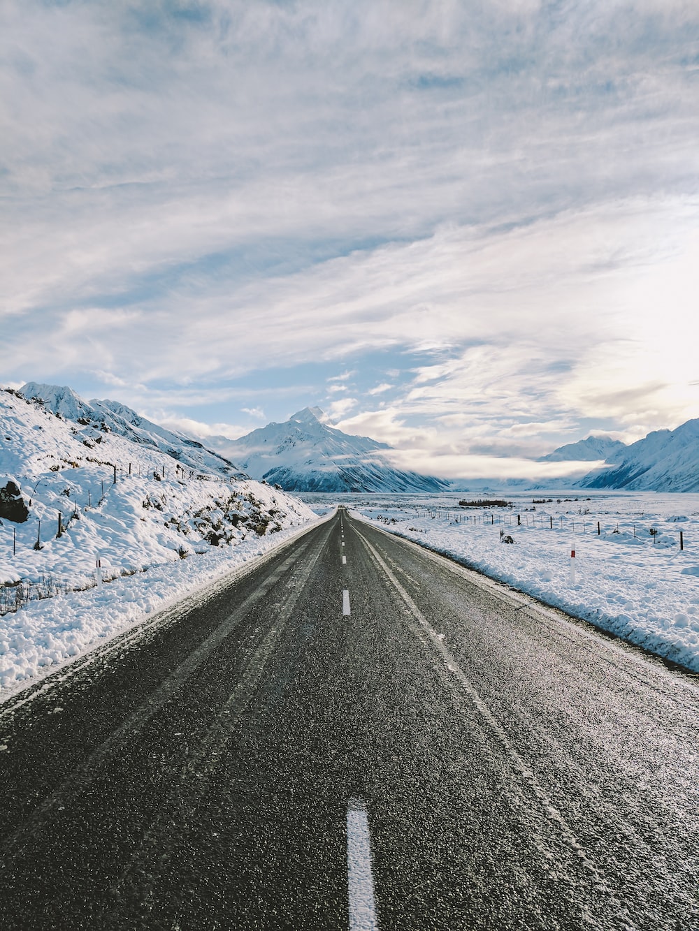 Winter Road Picture. Download Free Image