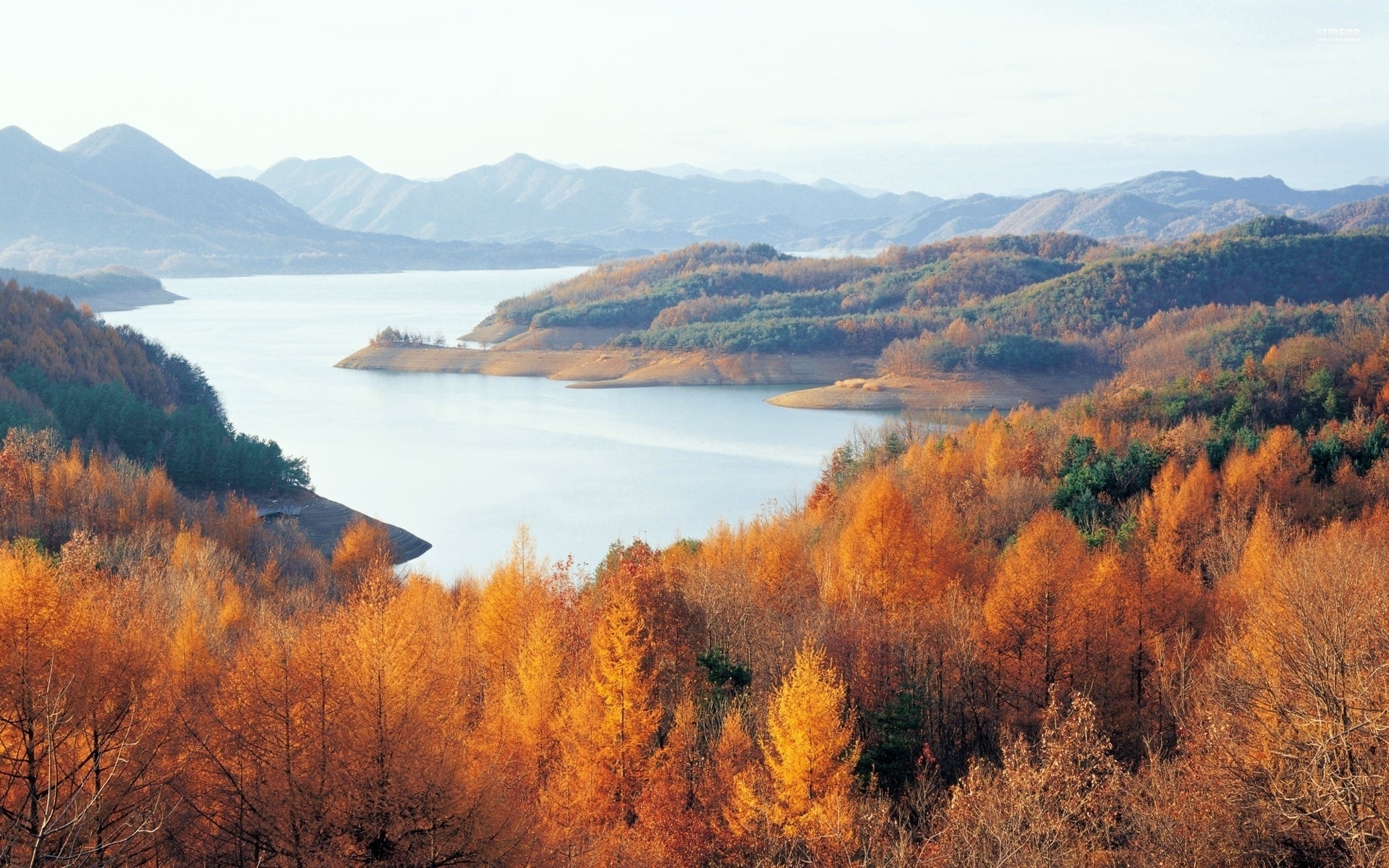 Chungjuho Lake South Korea wallpaper. Chungjuho Lake South Korea