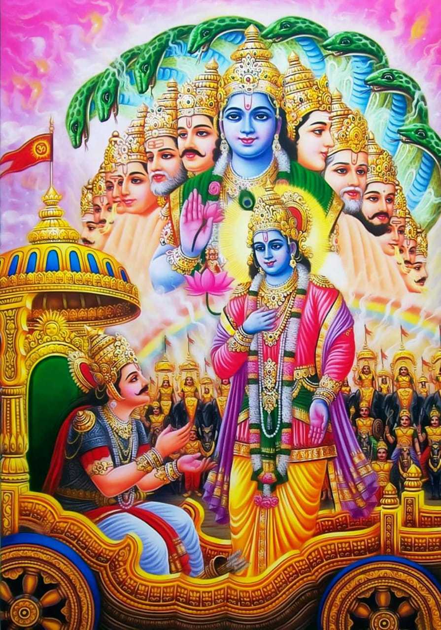 Download Best Mahabharat Krishna Arjun Image HD Spiritual Picture