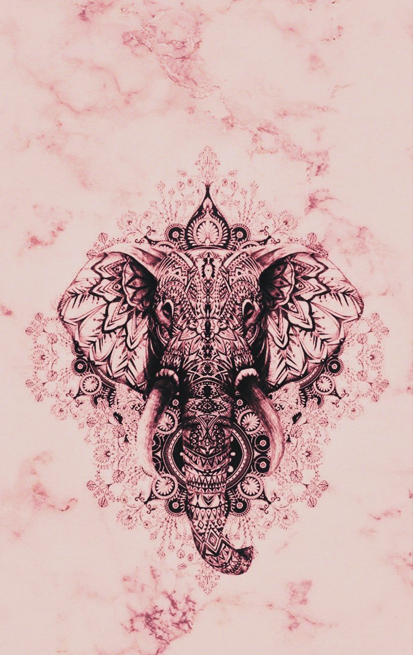 Pink Elephant Wallpaper