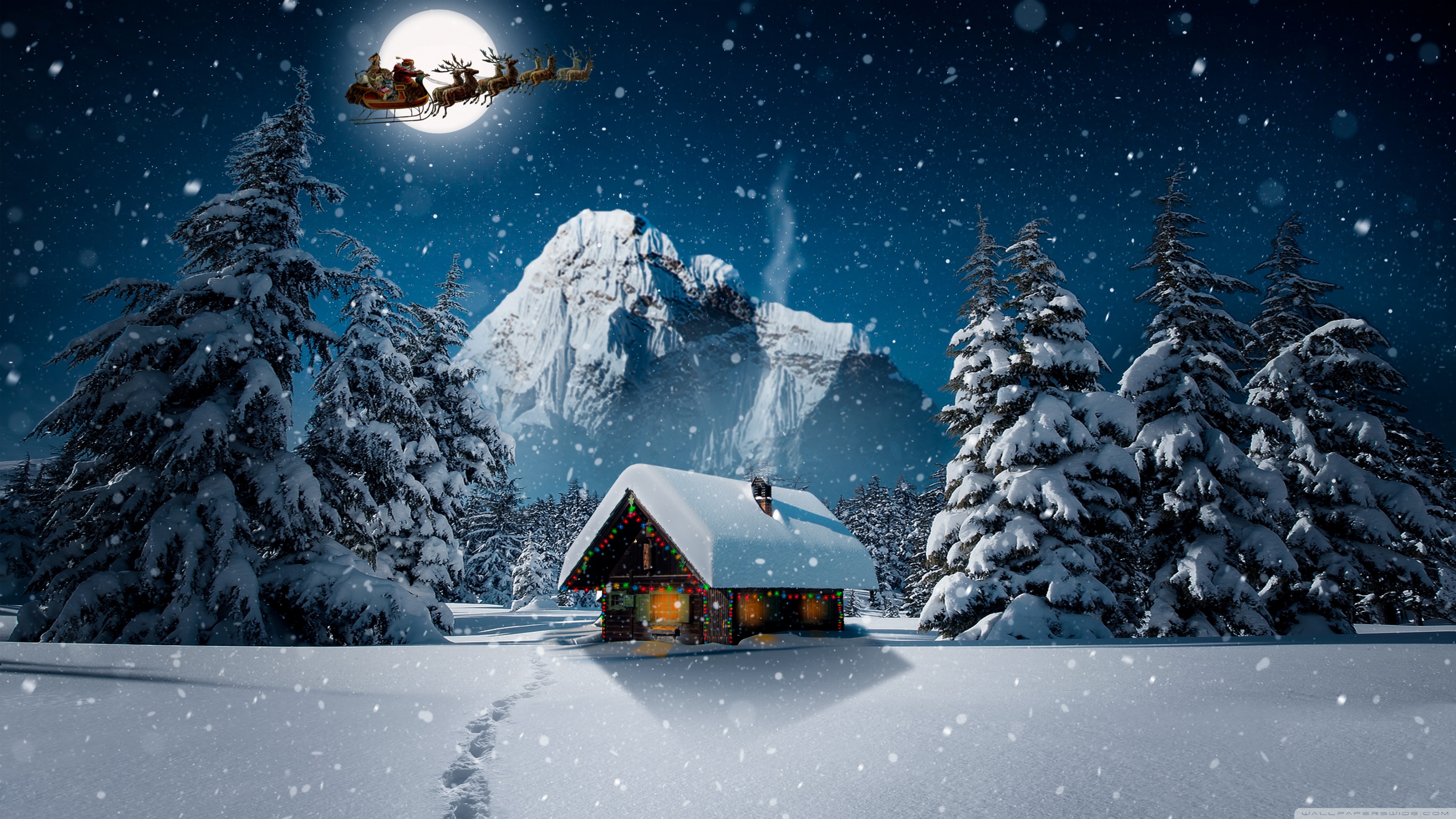 Christmas Winter 4K Ultra HD Desktop Background Wallpaper for 4K UHD TV, Widescreen & UltraWide Desktop & Laptop, Tablet
