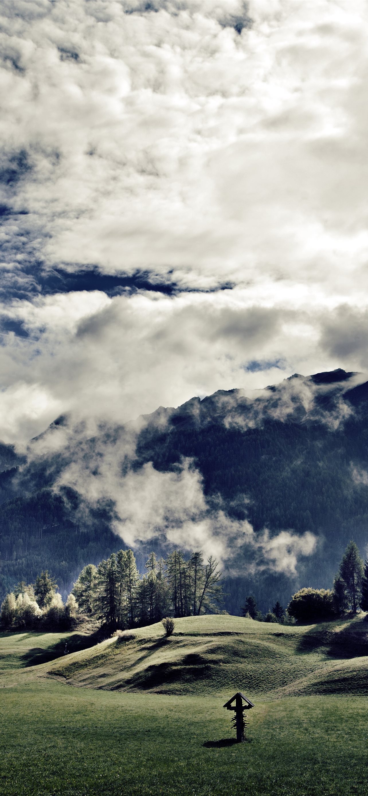 Tirol 5k 4k 8k Austria mountains meadows clouds Na. iPhone Wallpaper Free Download