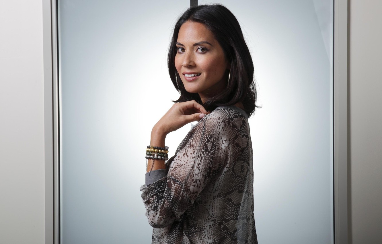 Wallpaper look, pose, makeup, actress, Olivia Munn, TV presenter, hair, model, Olivia Munn image for desktop, section девушки