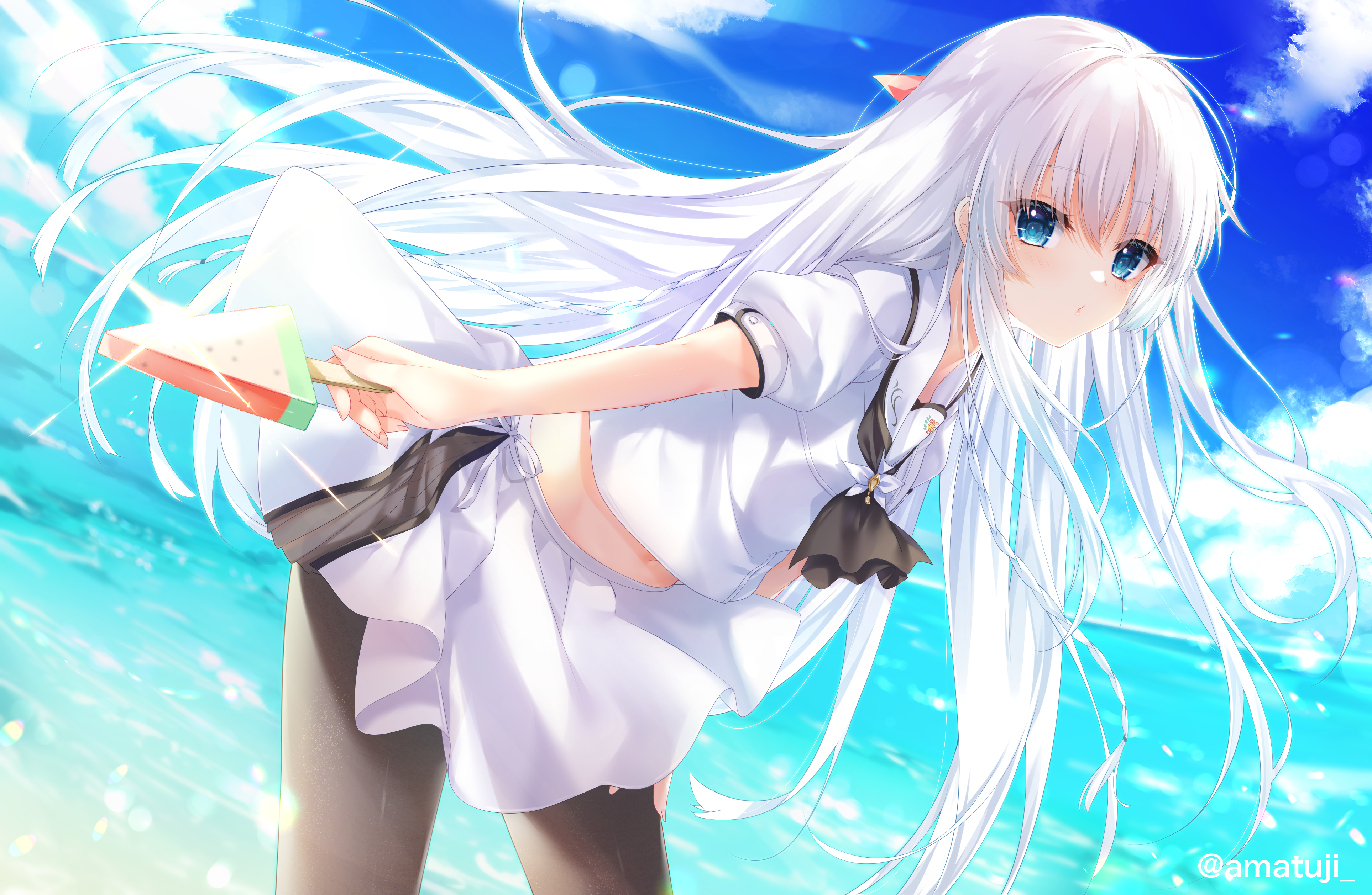 naruse shiroha (summer pockets) drawn