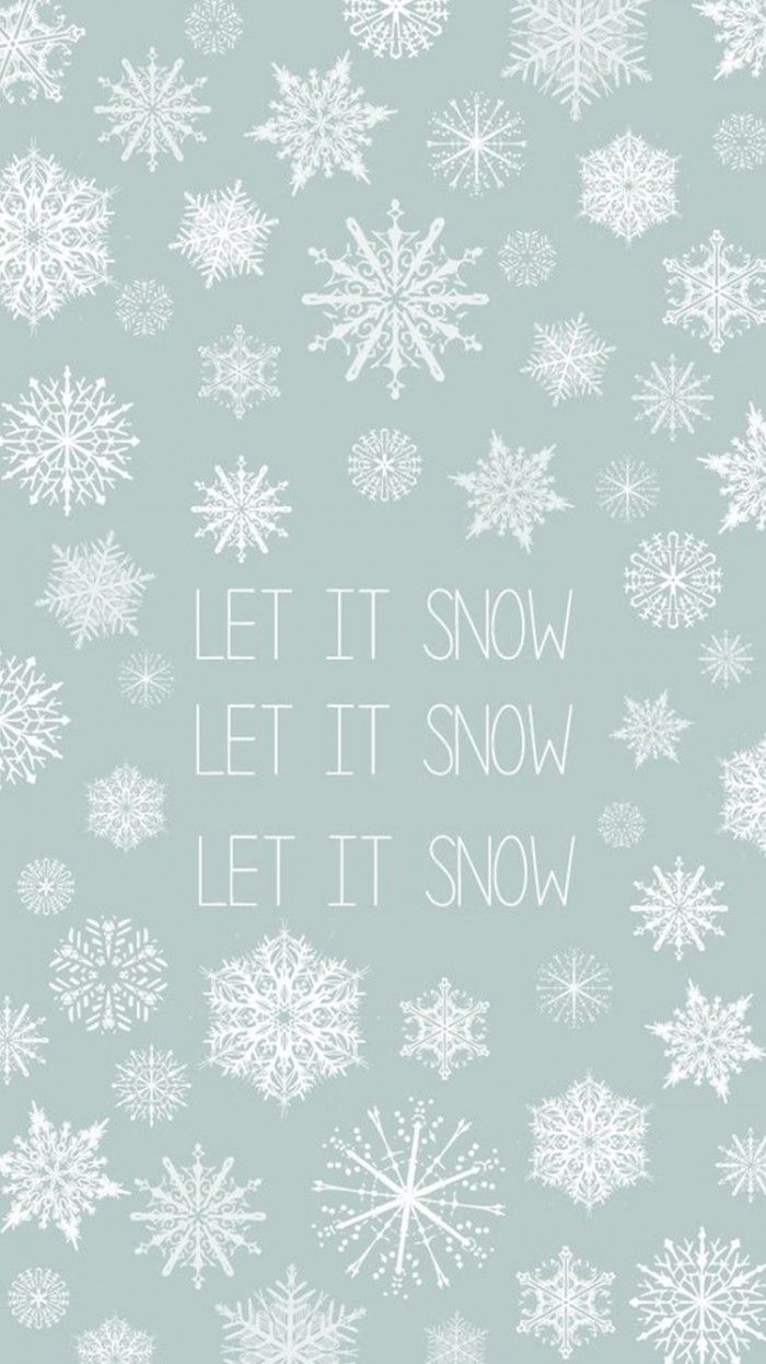 Let It Snow Winter Minimal IPhone 6 Wallpaper. Wallpaper iphone christmas, Winter background iphone, Snow wallpaper iphone
