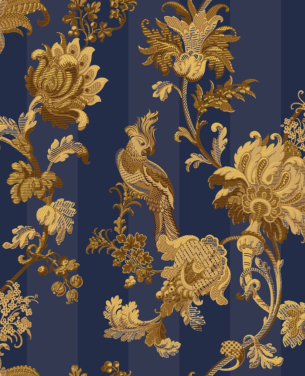 Zerzura by Cole & Son Blue / Gold, Wallpaper Direct. Royal blue and gold, Royal wallpaper, Blue and gold wallpaper