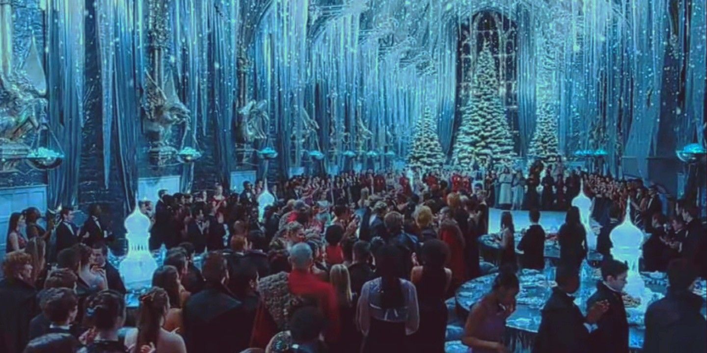 Harry Potter And The Goblet Of Fire. Hogwarts great hall, Yule ball, Goblet of fire