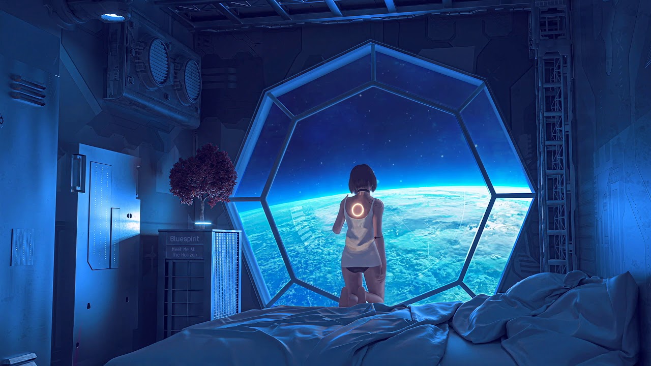 Wallpaper Engine. Girl in Space