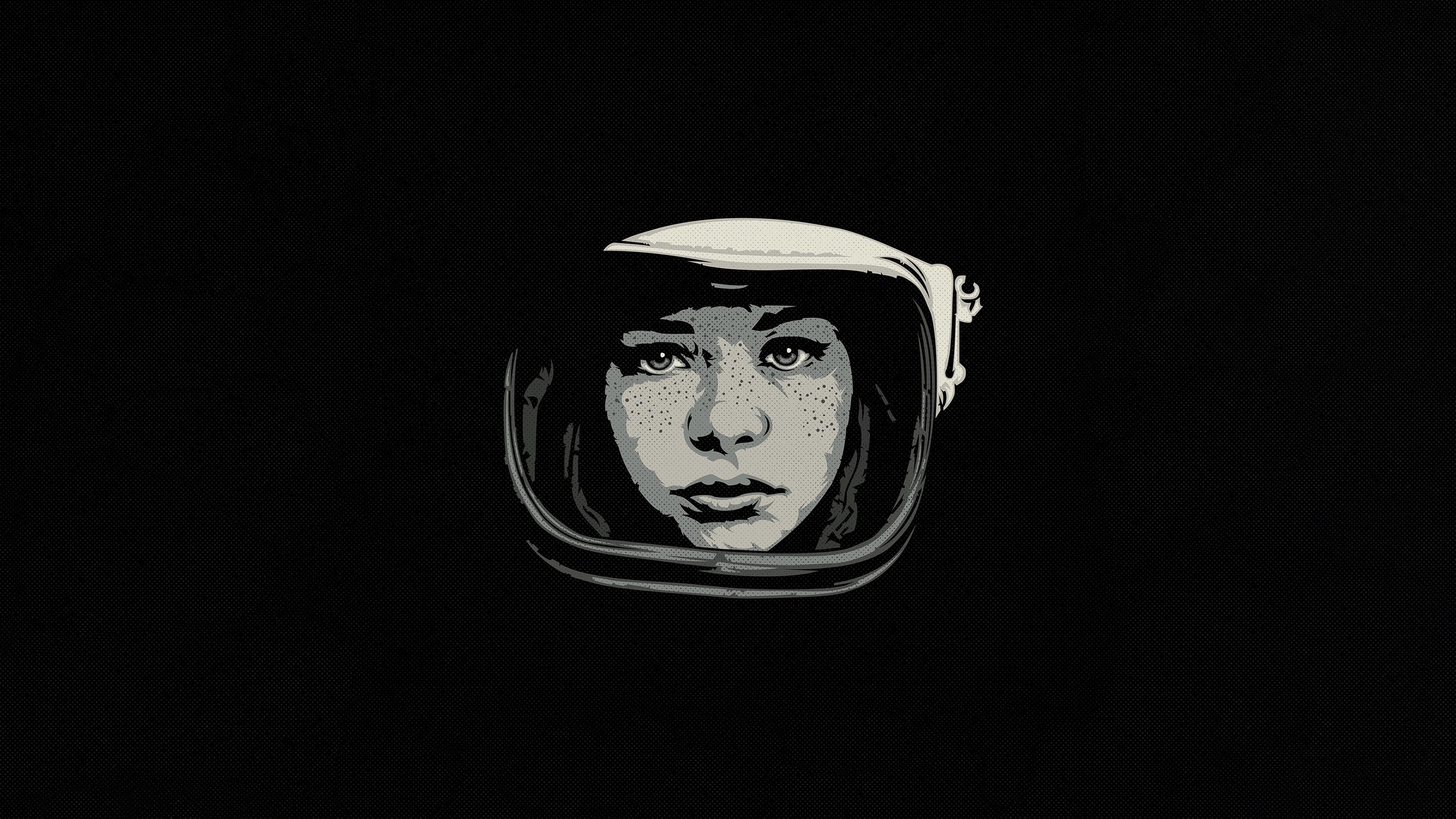 Space Girl 4K wallpaper