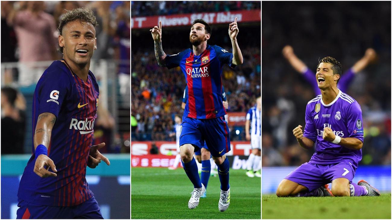 Talismanic Messi & Ronaldo way ahead of PSG new boy Neymar d'Or battle in Opta stats