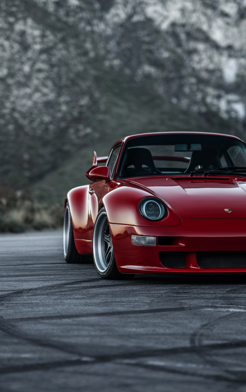 Download wallpaper 840x1336 classic car, red porsche 911, iphone 5, iphone 5s, iphone 5c, ipod touch, 840x1336 HD background, 23485