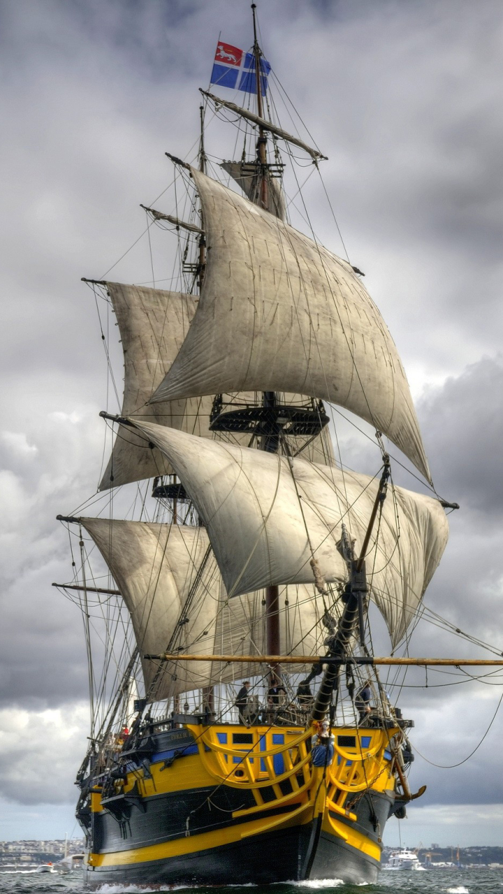 Sailing Ship Phone Wallpaper