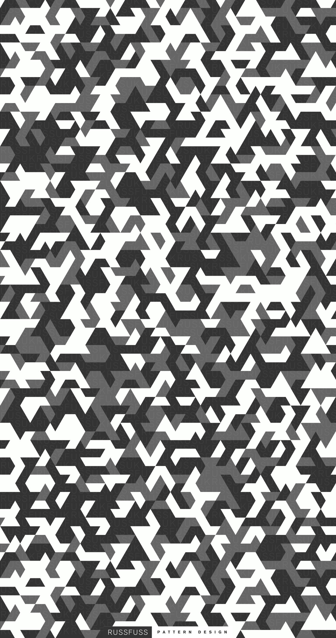 Phone Wallpaper. Russfuss Pattern Design