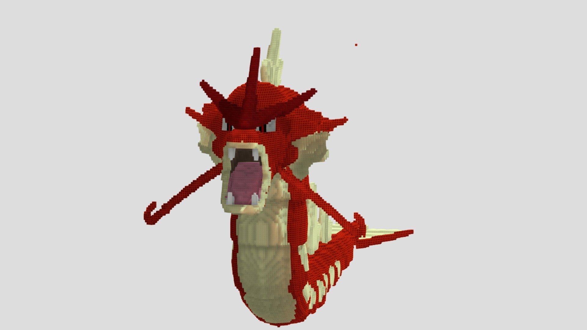 Shiny Gyarados Minecraft Free 3D model by HiiamHaise [c5005c6]