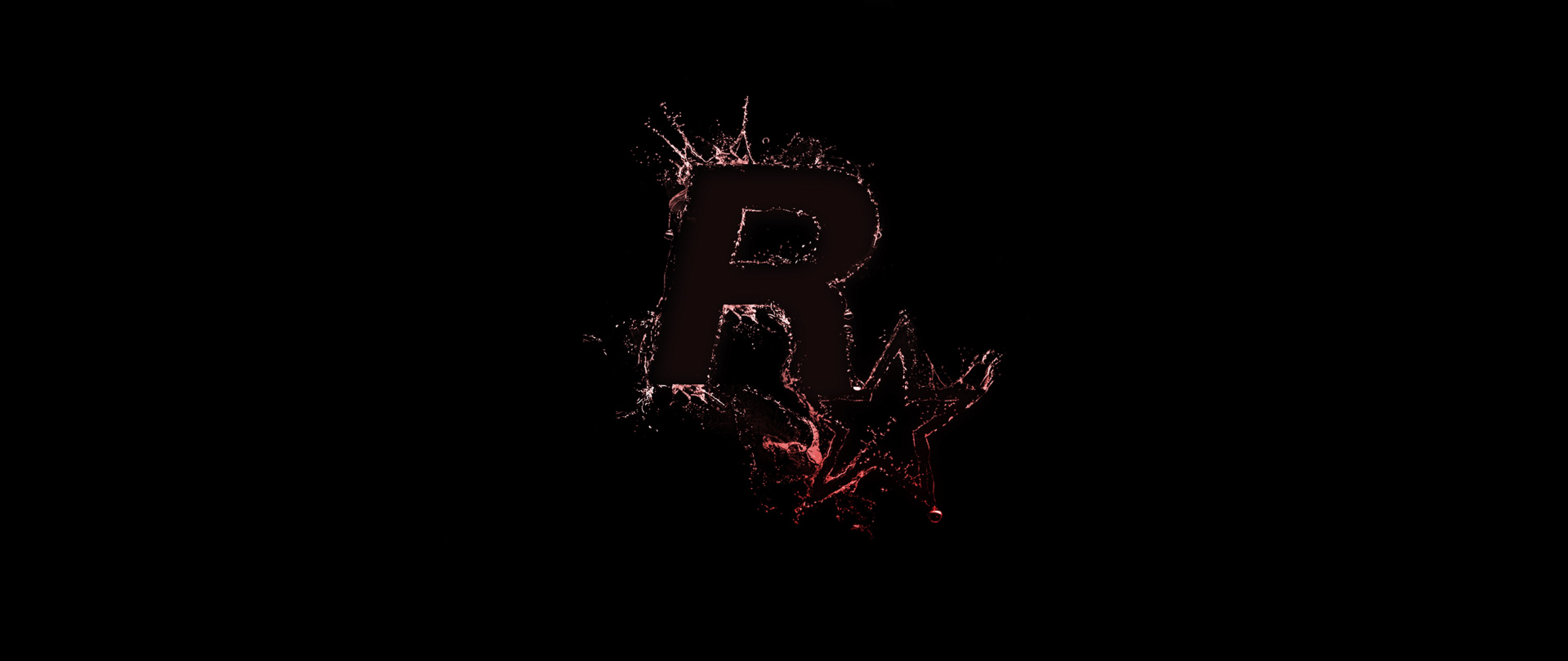 Retro Rockstar Games Logo for Desktop and Mobiles 4K Ultra HD Wide TV