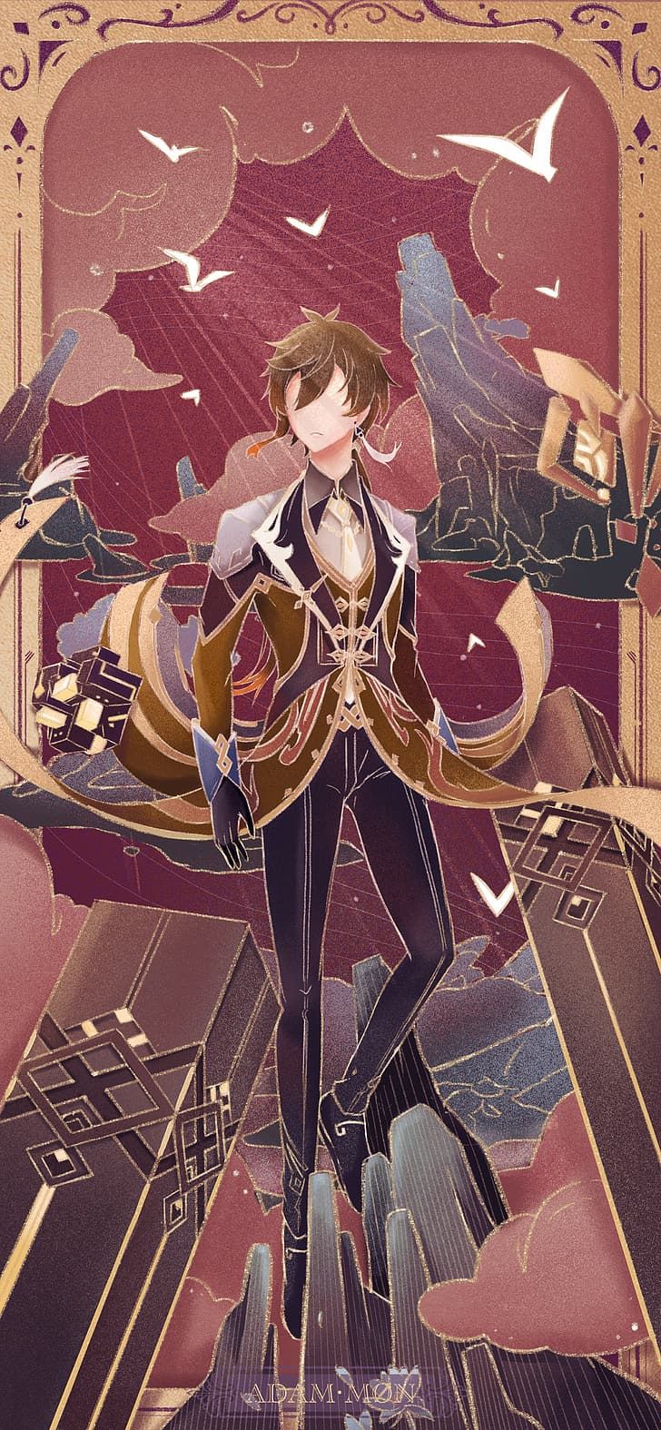 HD wallpaper: Genshin Impact, Zhongli (Genshin Impact). Fantasy art dolls, Character wallpaper, Fantasy art