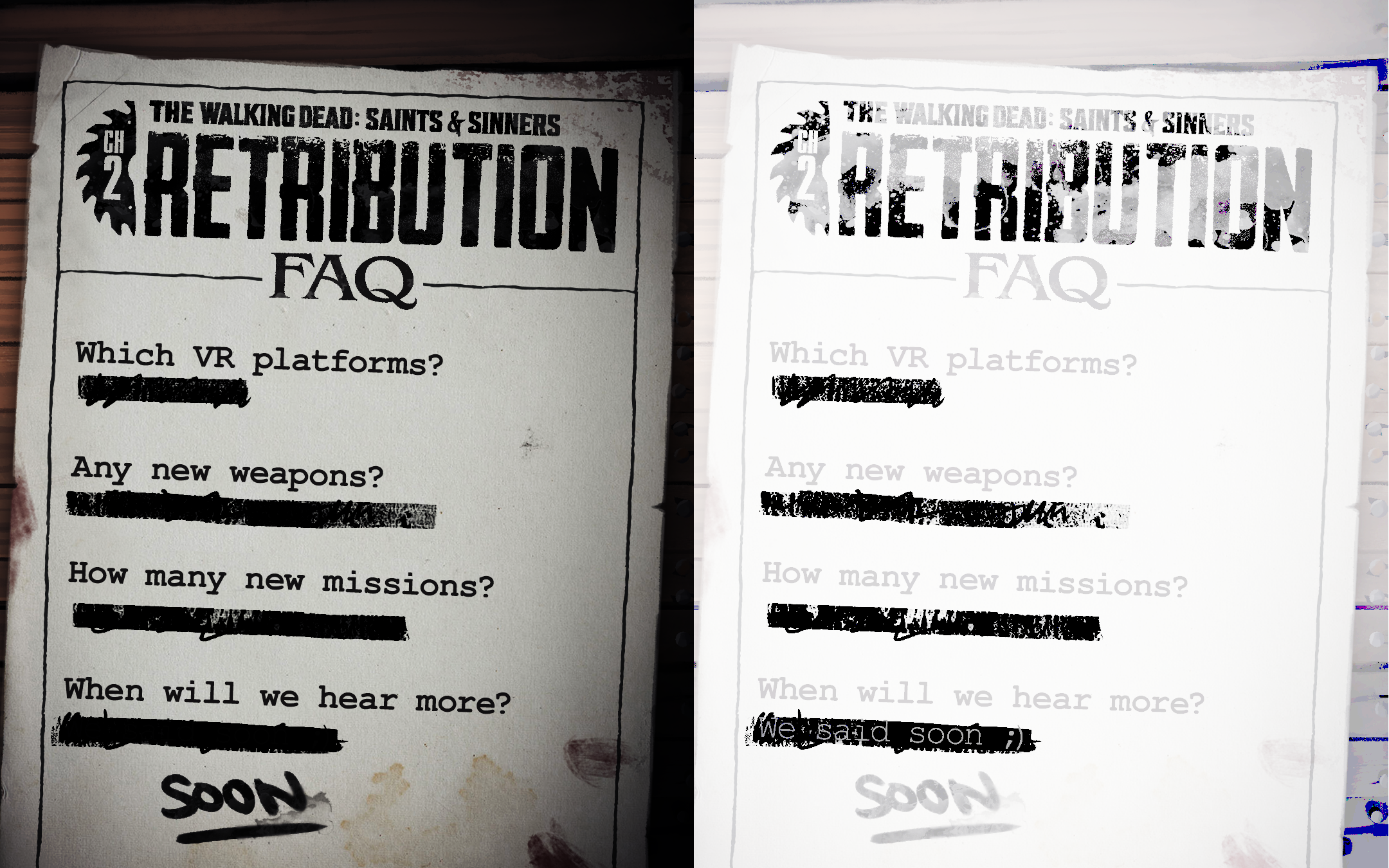 S&S The Walking Dead: Saints & Sinners Chapter 2: Retribution FAQ