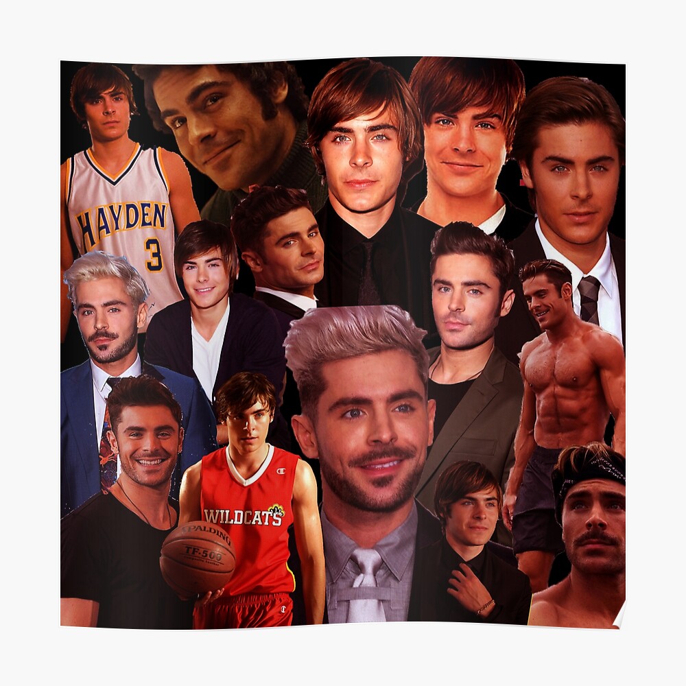 Zac efron collage design poster 2020 Tapestry