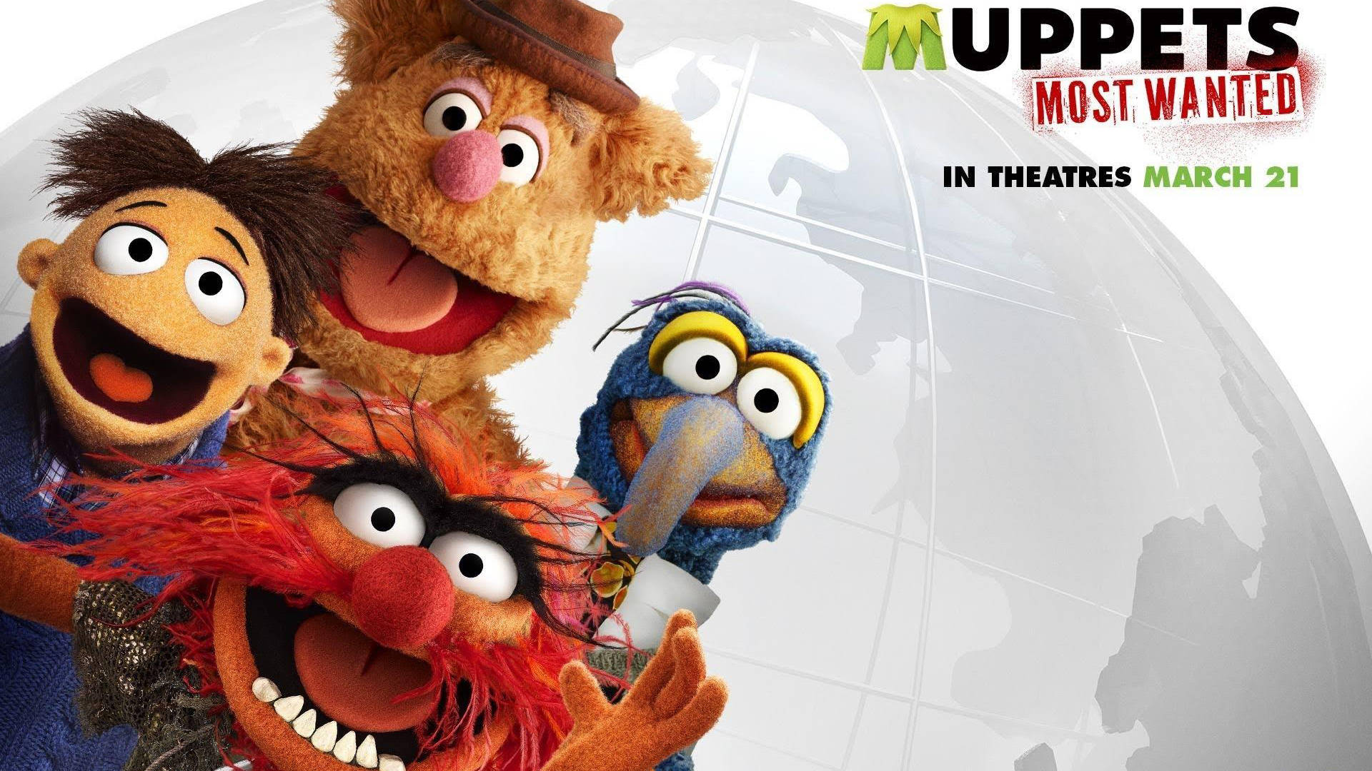 Download Muppets Most Wanted Walter, Fozzie, Animal, Gonzo Wallpapers