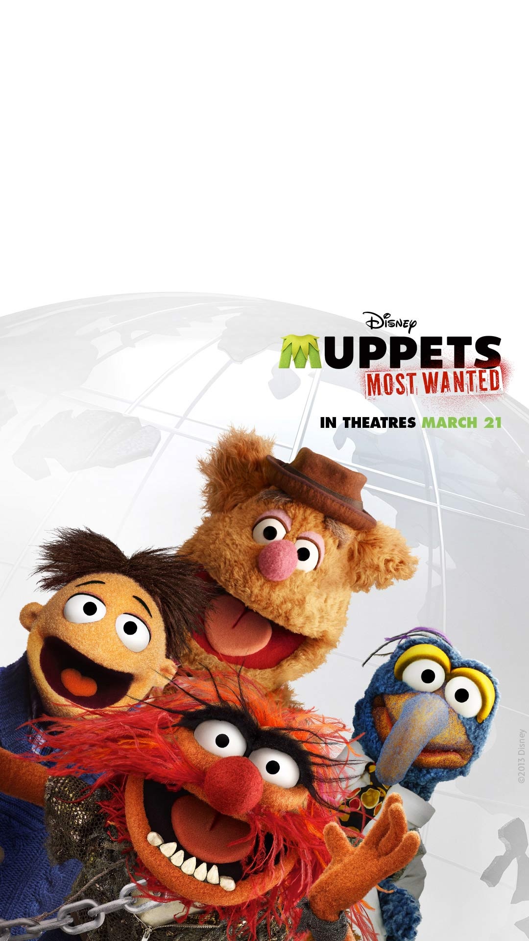 Disney Muppets Most Wanted Android Wallaper Walter Fozzie Animal Gonzo Wallpapers for Insignia 5X