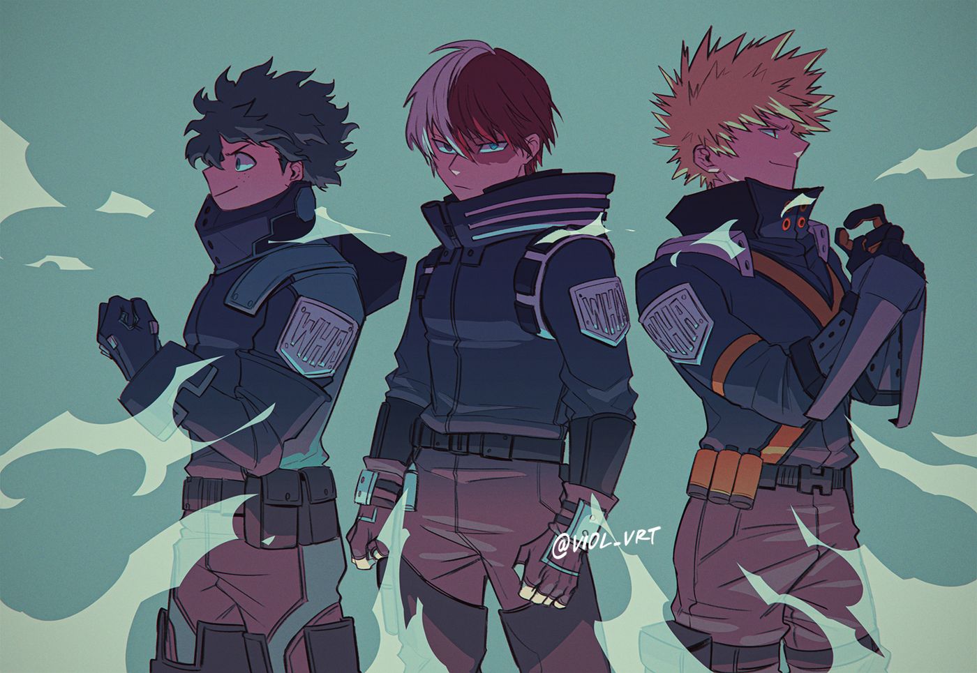 Mha Trio Wallpapers Wallpaper Cave 