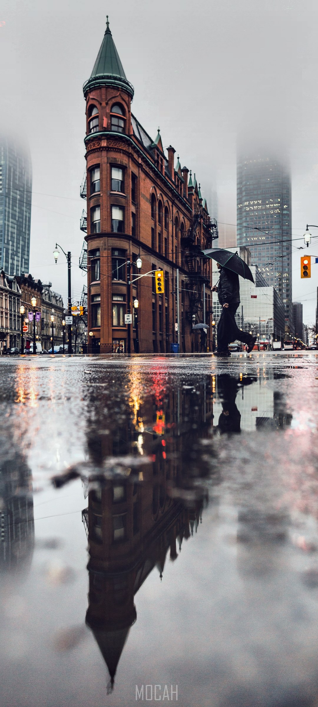 toronto flatiron reflections, Xiaomi Redmi K30 background, 1080x2400 Gallery HD Wallpaper