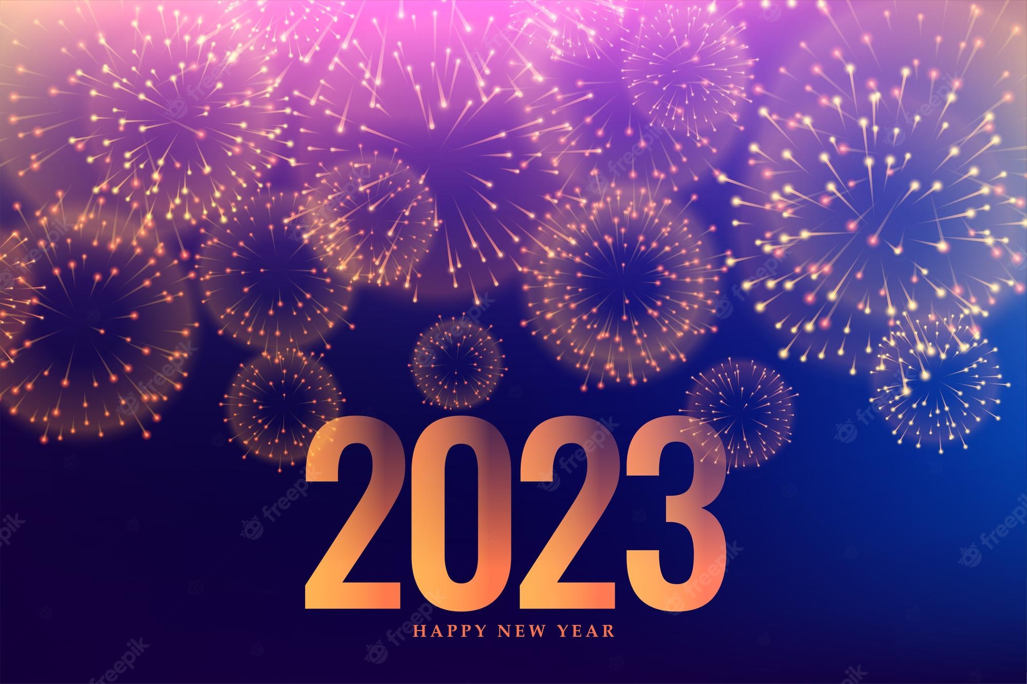 2023 Happy New Year Fireworks Wallpapers - Wallpaper Cave